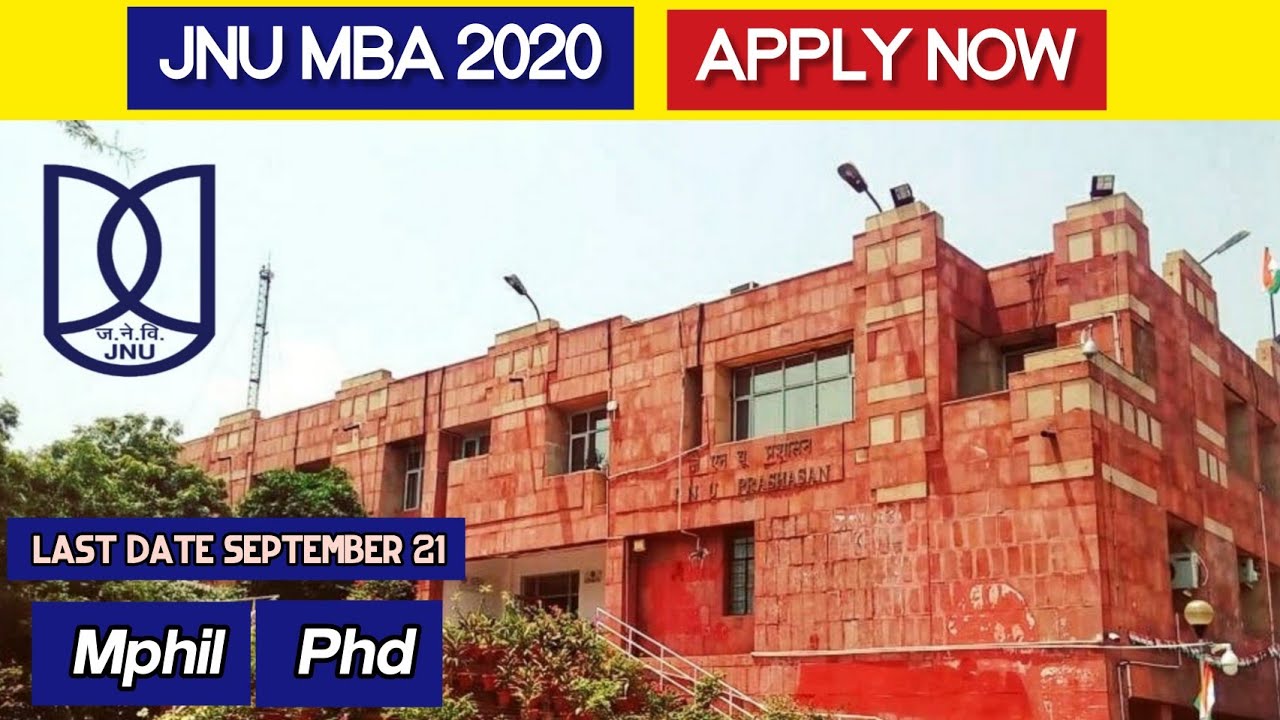 JNU MBA 2020 Details.. | Mphil, Phd | Eligibility, other details