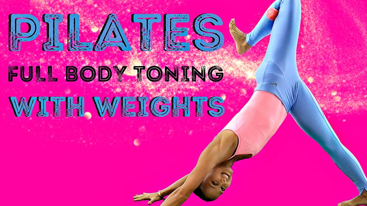 40-minutowy pilates spalający tłuszcz z ciężarkami | Trening ramion, pośladk&oacute;w, plec&oacute;w i brzucha