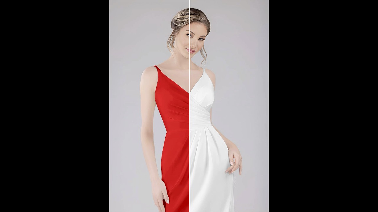 Adobe Photoshop 2025 Tricks - How to Change Color Dress White to Red #ducthangds #photoshop