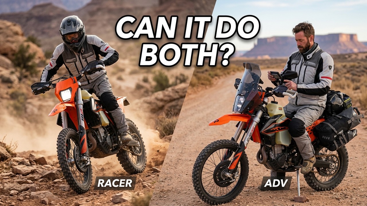 Мотоцикл KTM 500 Adventure против эндуро-байка | Можно ли совместить и то, и другое за одни выход...