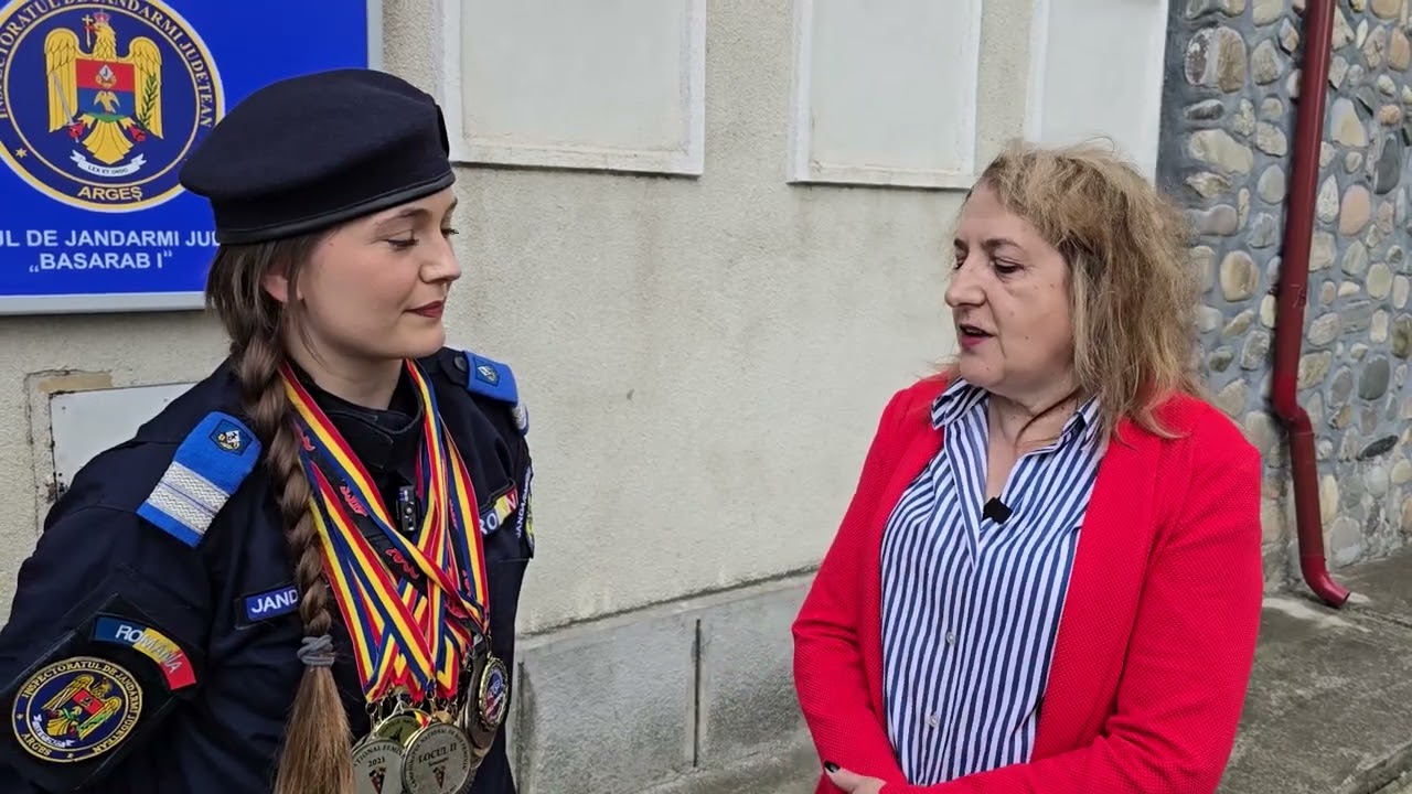Claudia Lazăr , subofițer la Jandarmeria Curtea de Argeș.