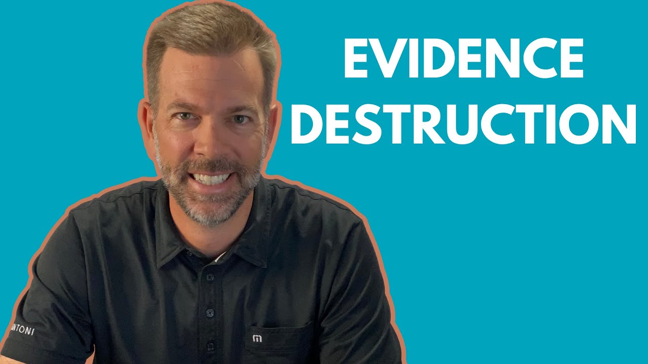 Evidence Destruction in a COUNTERFEITING case