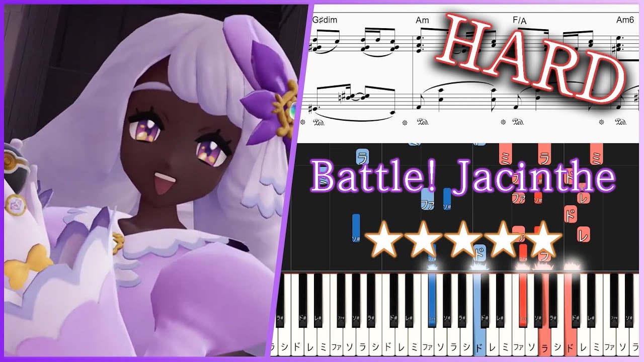 Pokémon LEGENDS Z-A - Battle! Jacinthe - Hard Piano Tutorial + Sheets【Piano Arrangement】