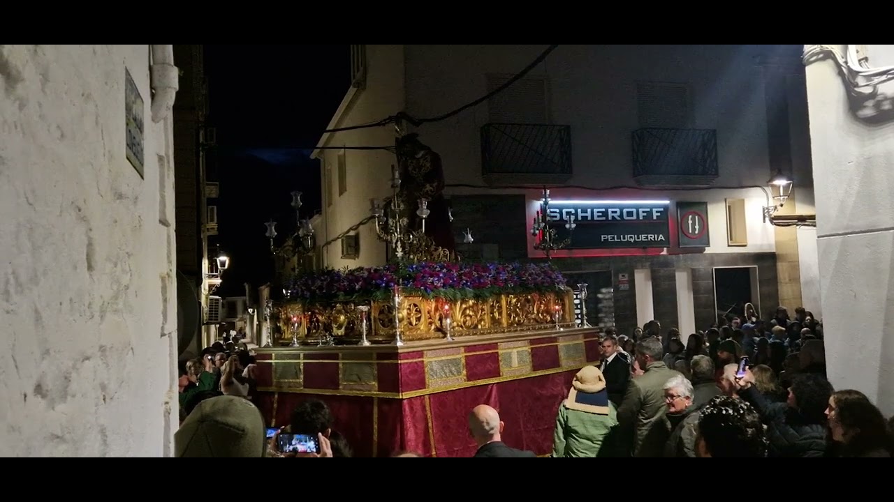 Cristo de la Sentencia por la calle consuelo de La Carolina,Jaén 2025