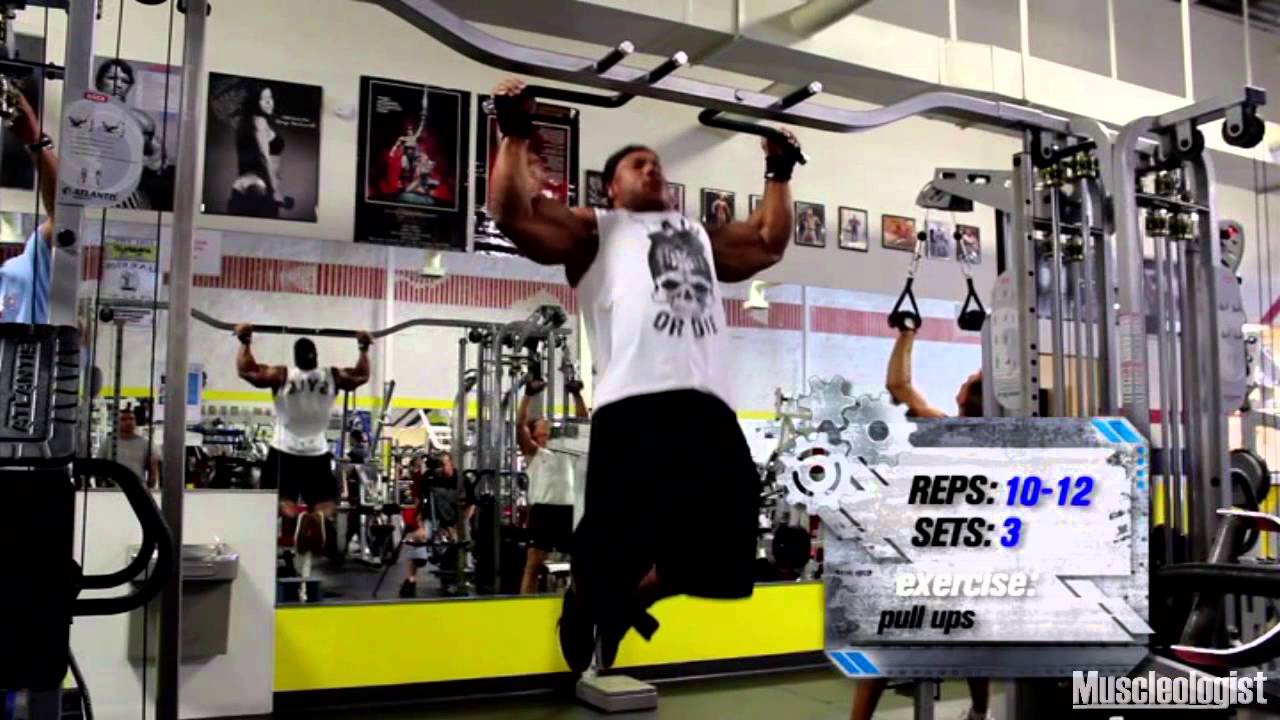Phil Heath Doing Pull Ups