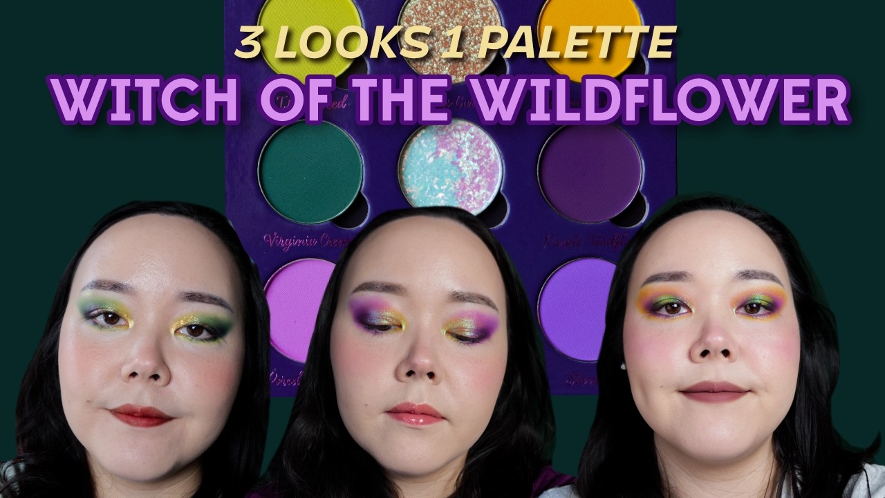 Witch of the Wildflower | Dieverune Cosmetics | 3 Looks 1 Palette
