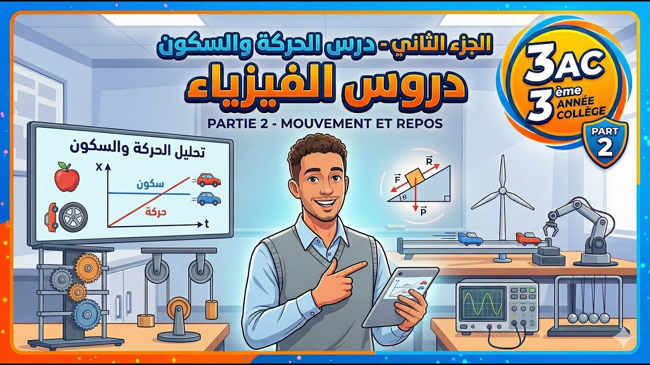 1.le mouvement et le repos (أجي تعرف أنواع المسارات و السرعة المتوسطة ) partie 2 . 3 AC