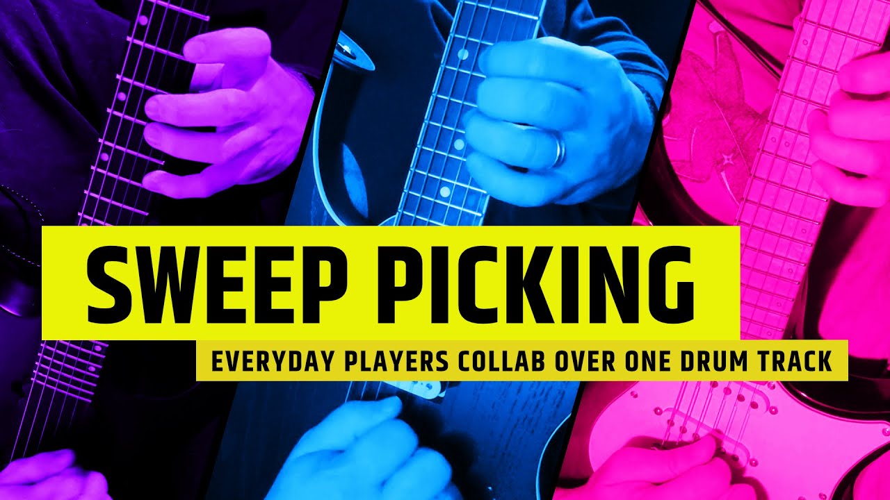 Six Everyday Guitarists Try to Create Something with Sweep Picking
