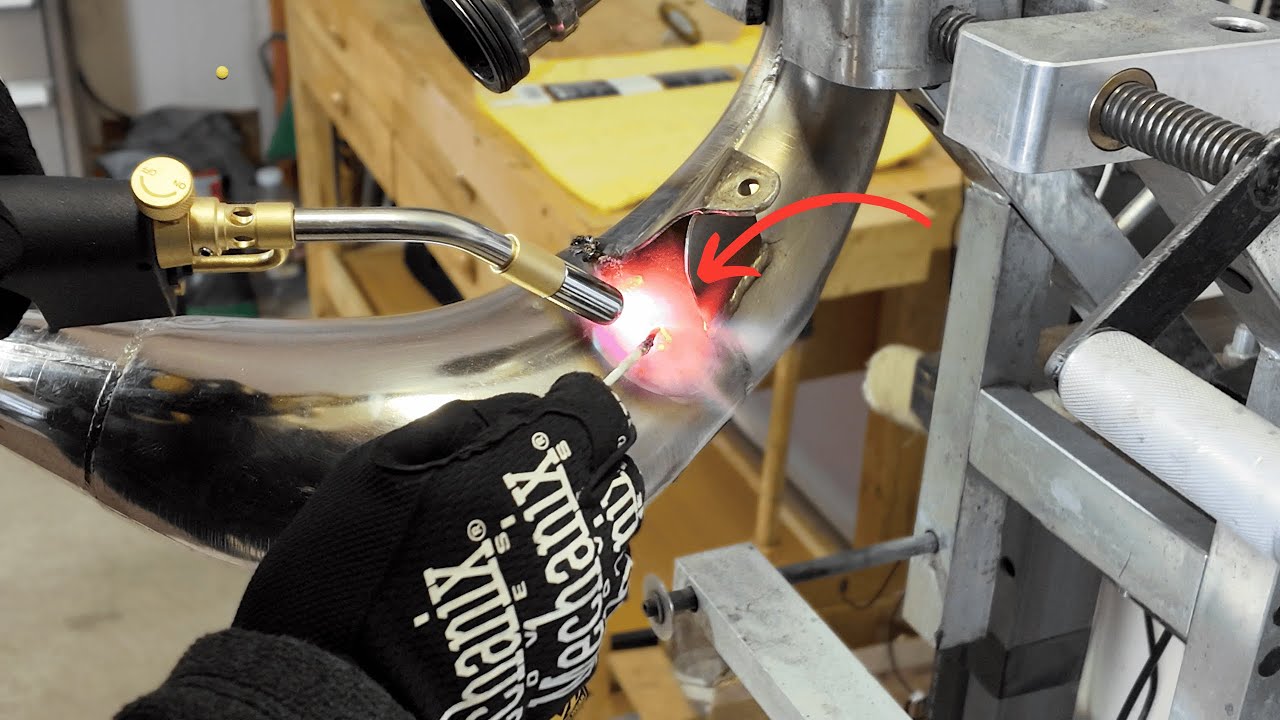 How-To Fix a Cracked 2-Stroke Dirt Bike Pipe | DYI at Home