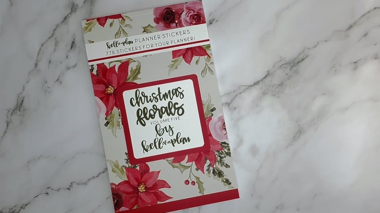 @kellofaplan Обзор новой книги наклеек CHRISTMAS FLORALS VOLUME 4
