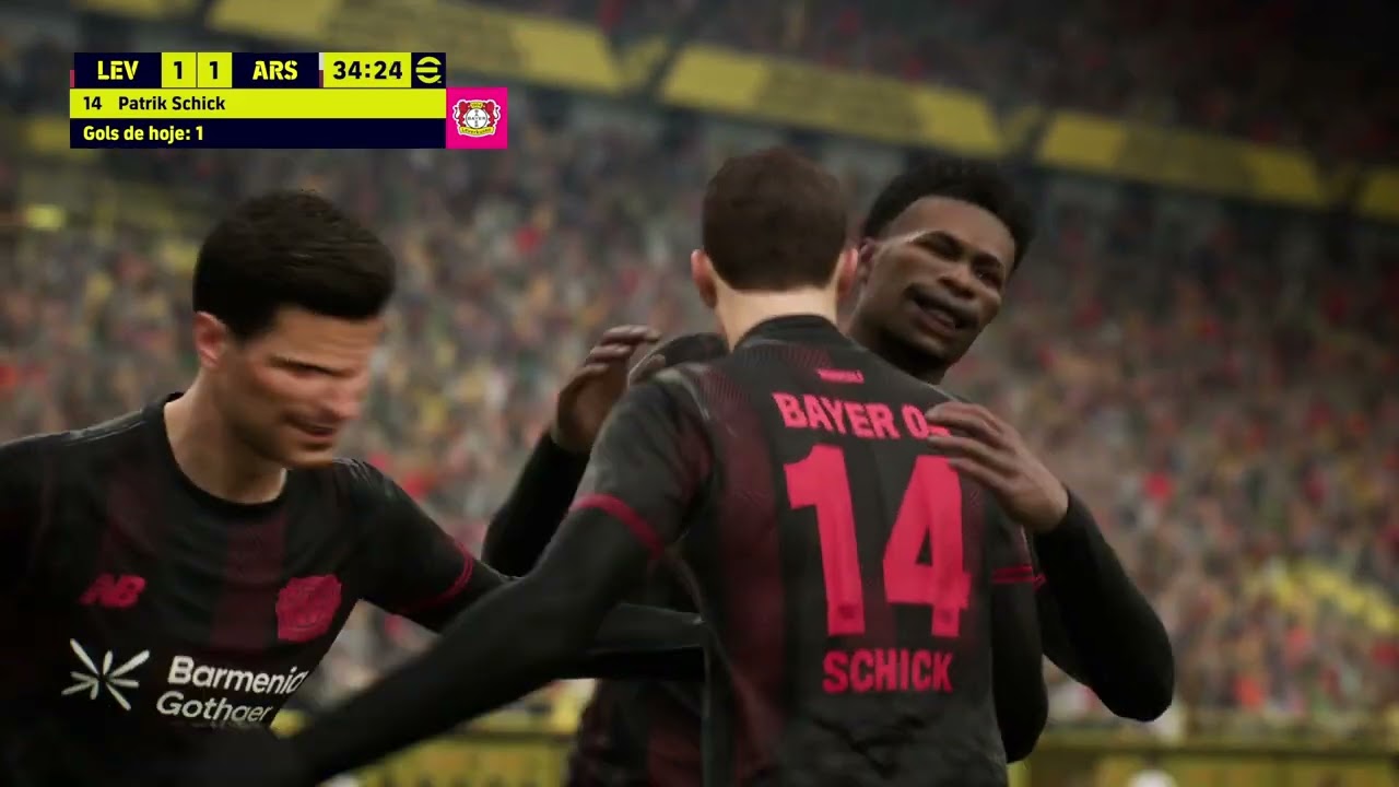 Bayer Leverkusen vs Arsenal - Gameplay 