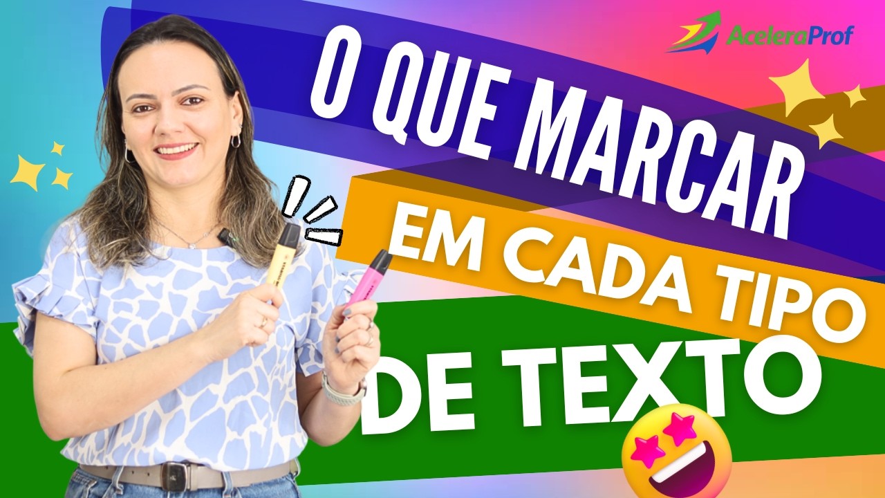 O QUE MARCAR EM CADA TIPO DE TEXTO