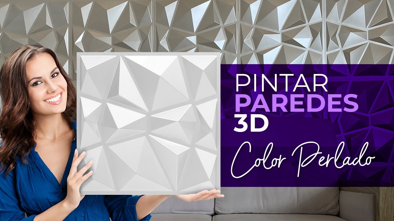 Pintar paredes en 3d (fácil decoración con pintura perlada)