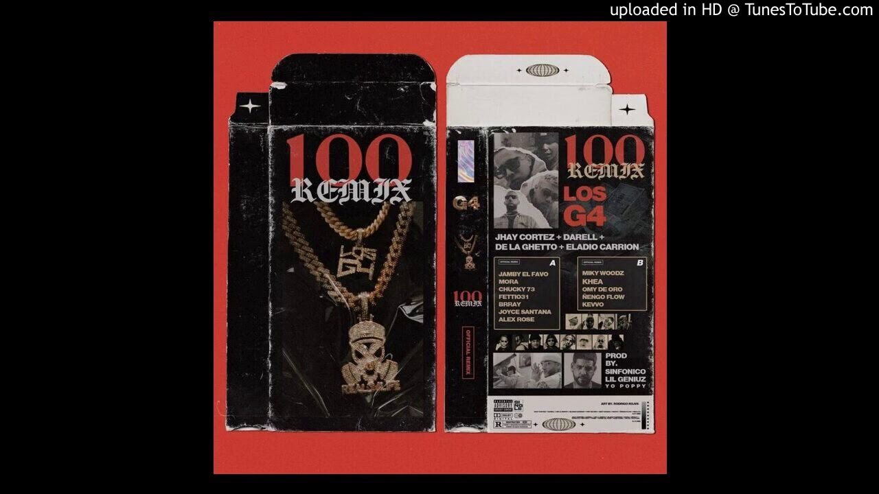 Los G4, Miky Woodz, KHEA, Omy de Oro, Ñengo Flow, KEVVO – 100 Remix (Audio Oficial)