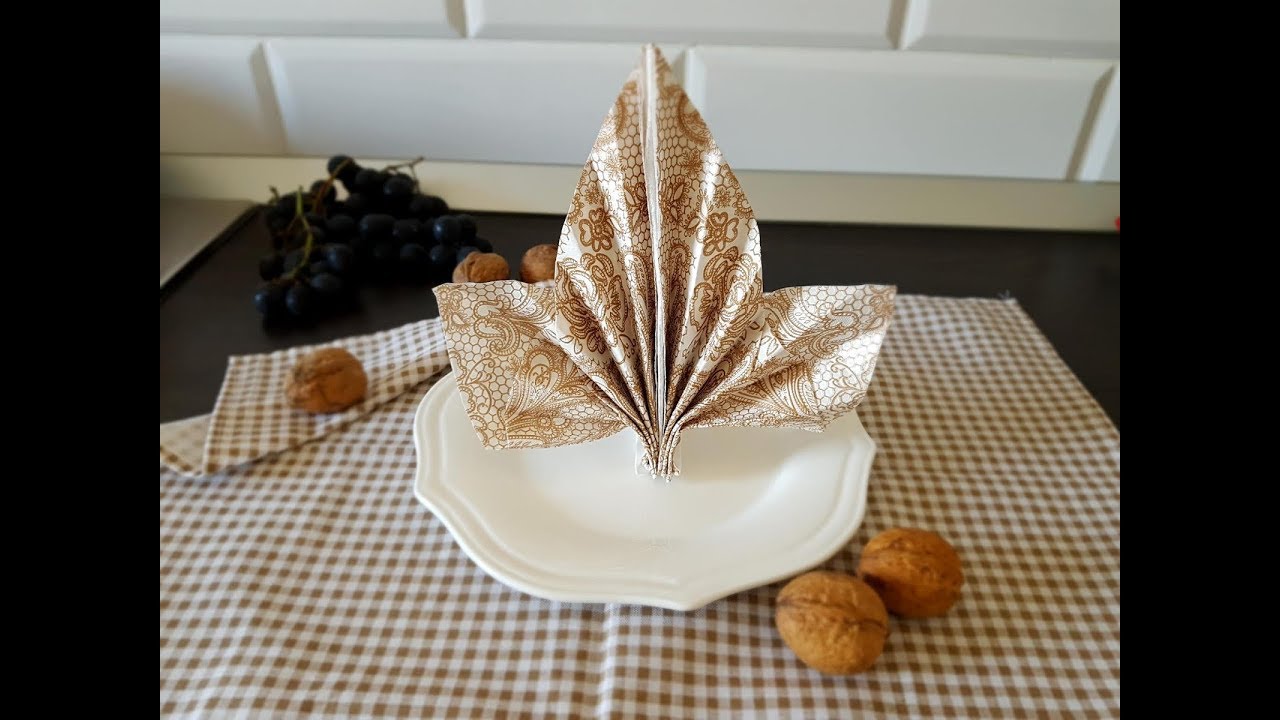 Servetele decorative - Frunza de toamna