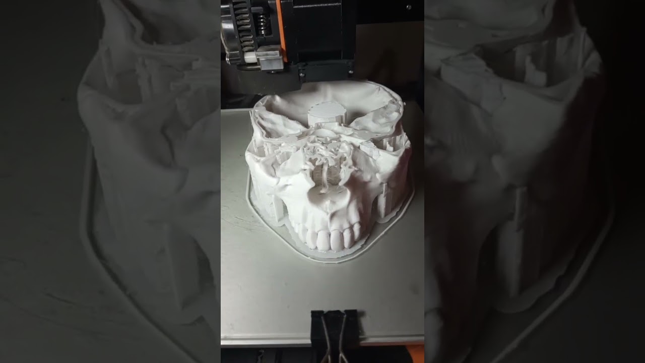 Cr&aacute;neo en proceso... 💀💀💀#impresion3d #anatomy #medicina #innovation