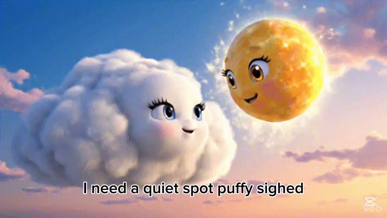 ☁ The cloud who wanted to sleep. 😴 💤 ☁ #bedtimestory #lovekids #cutestory #animation