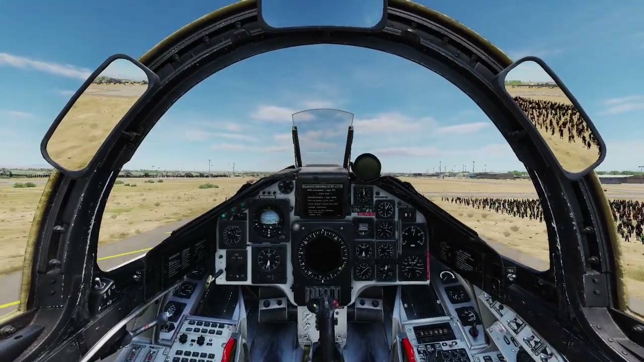DCS Virtual Incirlik RIAT in cockpit Viggen Arrival