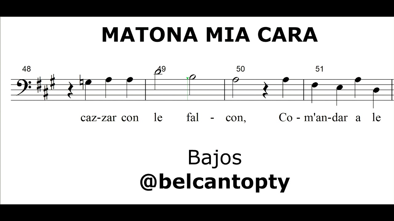 Tutorial - MATONA MIA CARA BAJOS