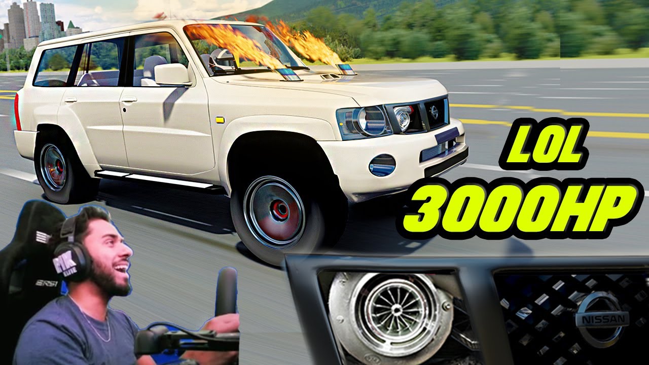 Я поставил огромные турбины на этот NISSAN PATROL, лол | Assetto Corsa Driving Mod