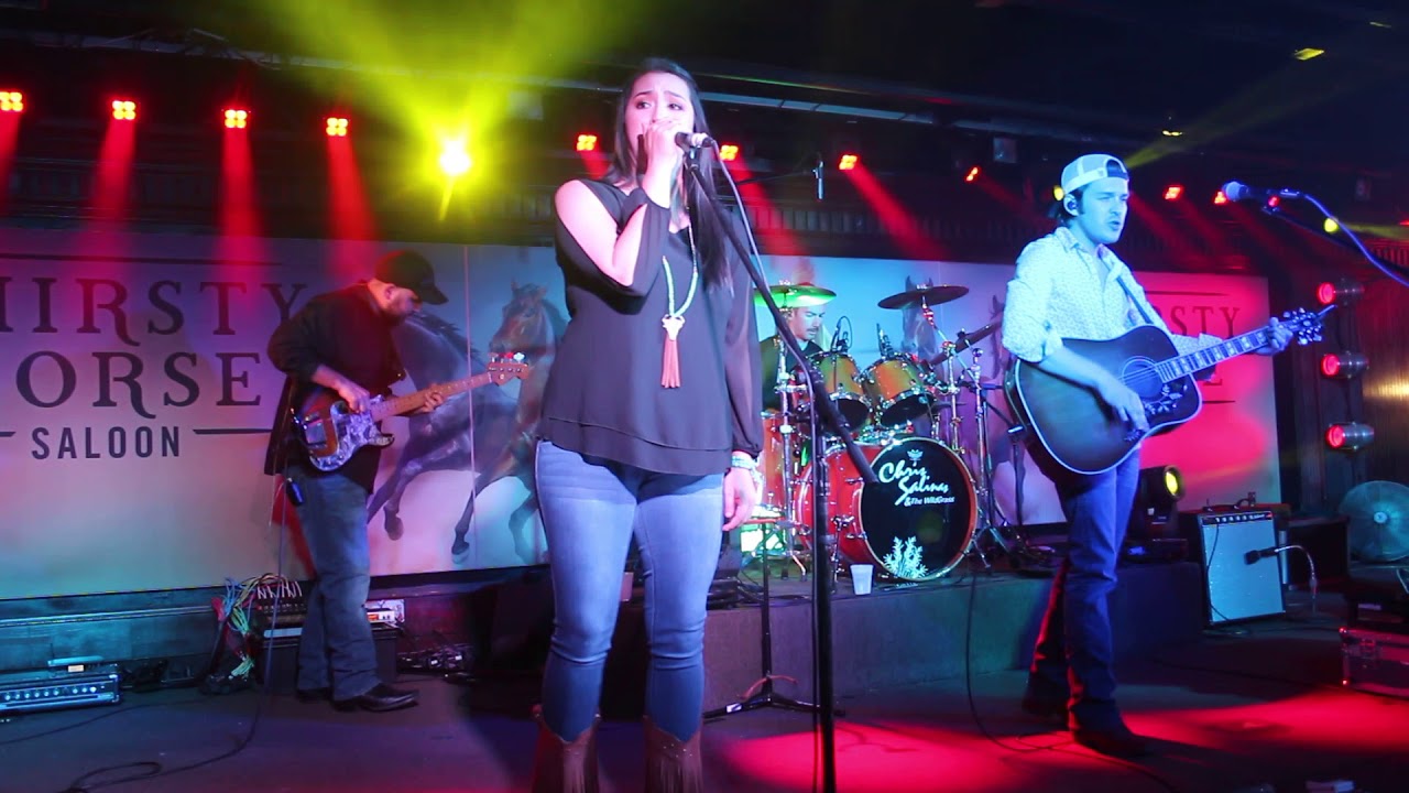 Chris Salinas and Cassandra Salinas at Thirsty Horse Saloon