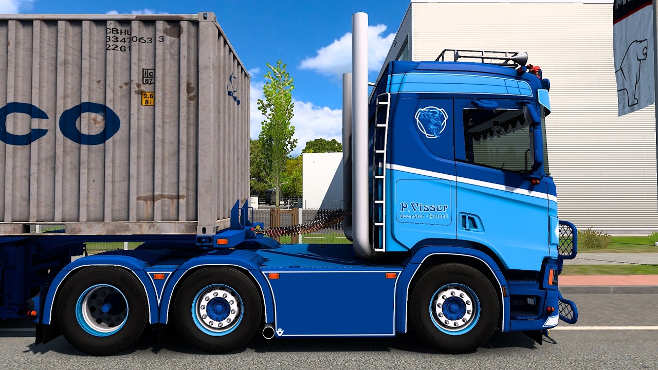 ETS2 - Scania R650 P.Visser (Trailer Combo +Teslimat + Update 1.58)