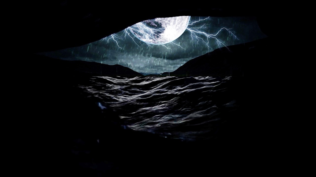 Powerful Ocean Rainstorm with Calm Thunder | Deep Sleep Rain Sounds