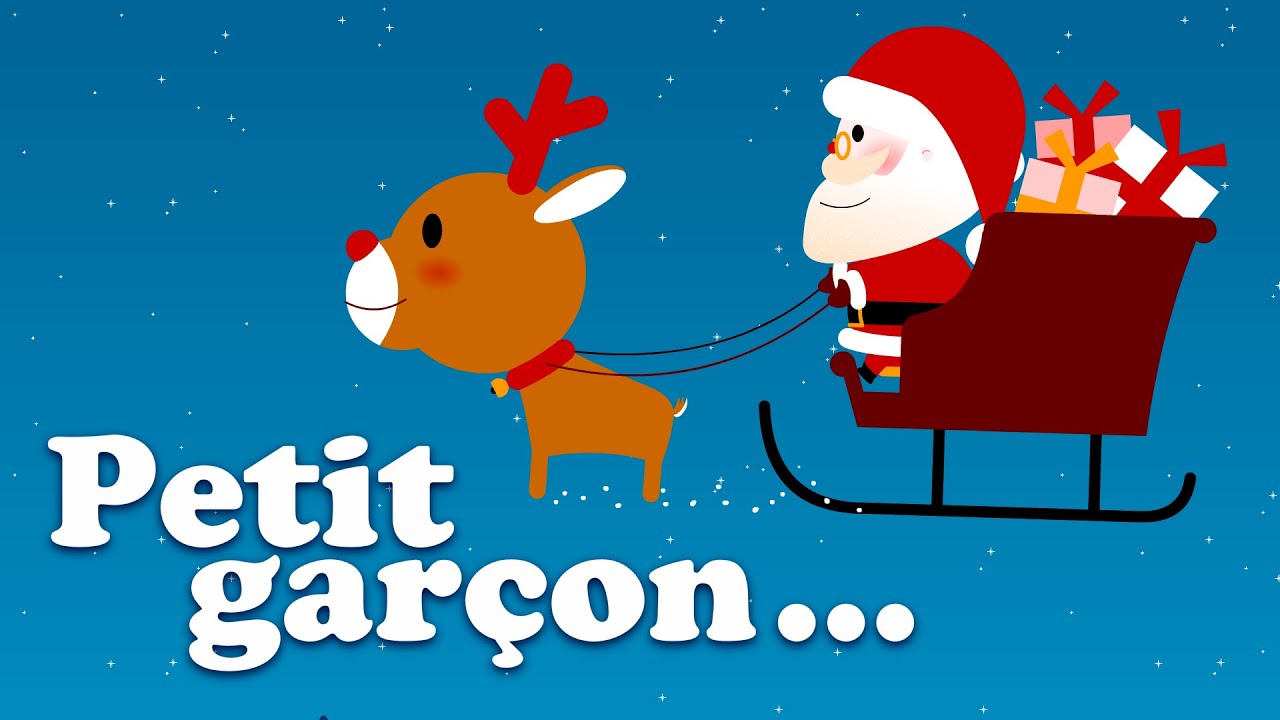 DANS SON MANTEAU ROUGE ET BLANC PETIT GARÇON chanson et Comptine de noël pour bébé et maternelles