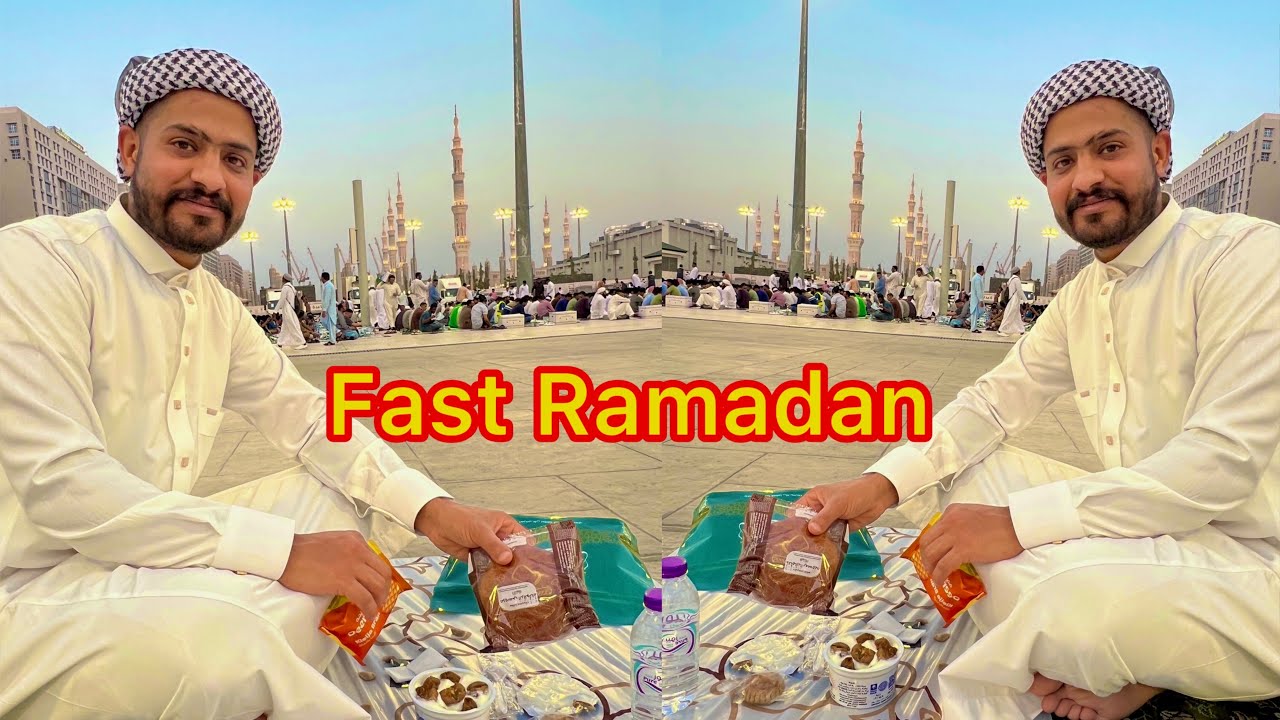 First Ramadan in Madinah 💚🌙✨ | Street Walk to Iftar in Mosque 🤲🏻🕌💕