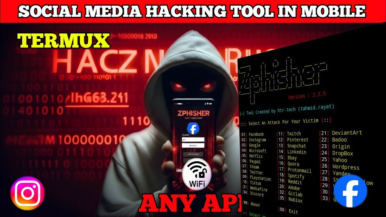 Termux Hacking demo💯 | Tool on Mobile 🥶 | Facebook Media access | with Zphisher!