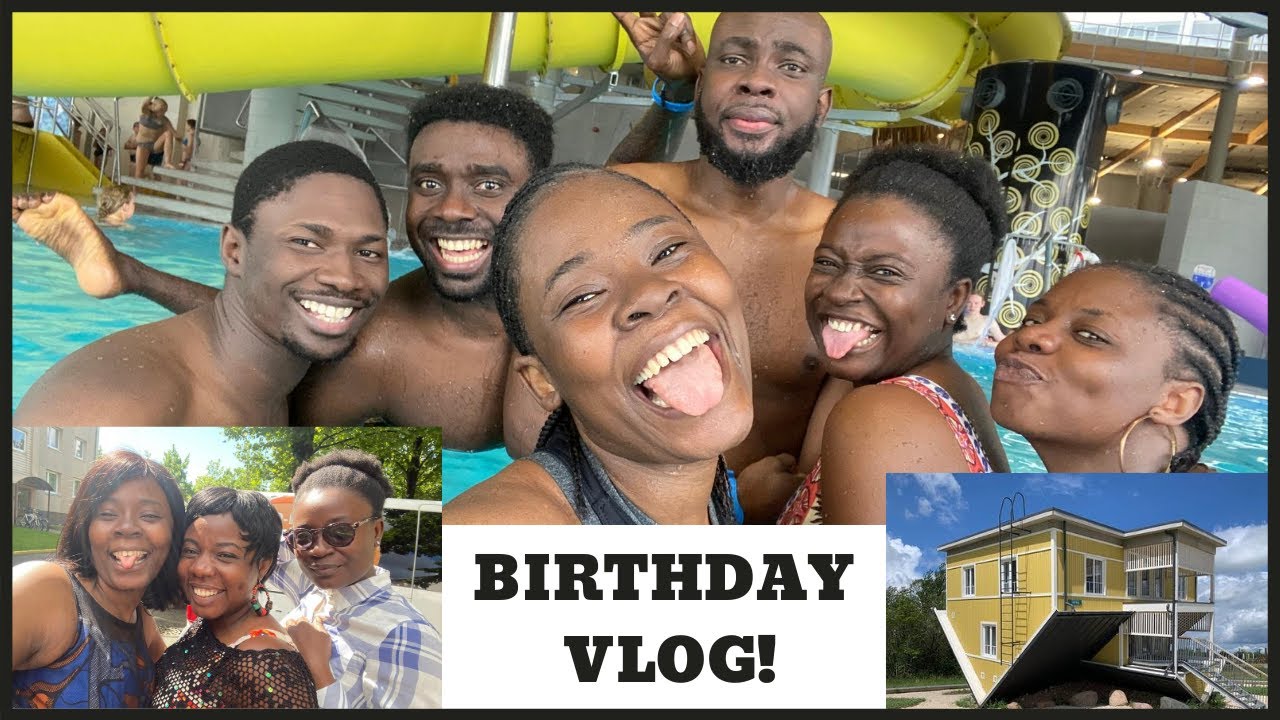 BIRTHDAY VLOG! VISITING THE UPSIDE DOWN HOUSE | PARNU BEACH | TRAVEL ESTONIA WITH FRIENDS | JONAKS