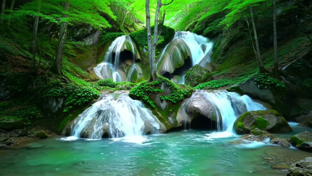 Serenity Falls - Relaxing Piano Music for Stress Relief and Deep Relaxation