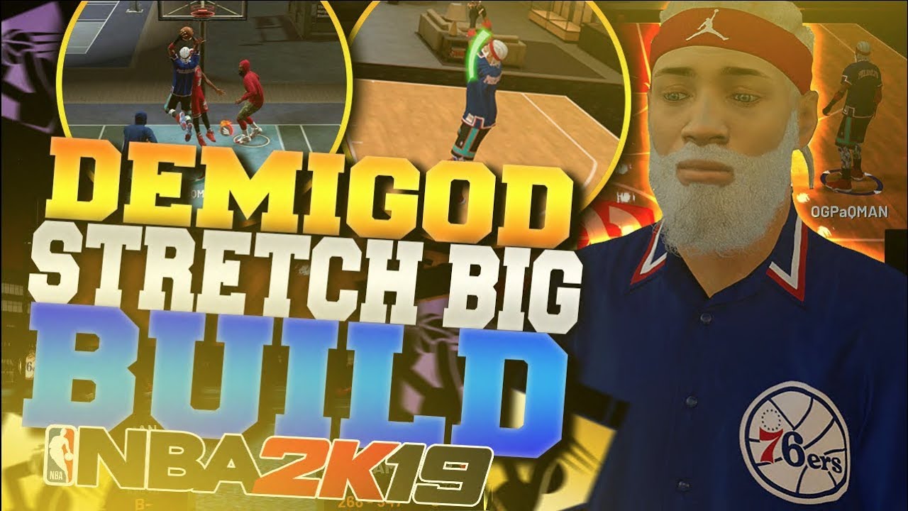 BEST OVERPOWERED CENTER BUILD ON NBA 2K19!! UNSTOPPABLE STRETCH FOUR BUILD TAKES OVER NBA 2K19!!