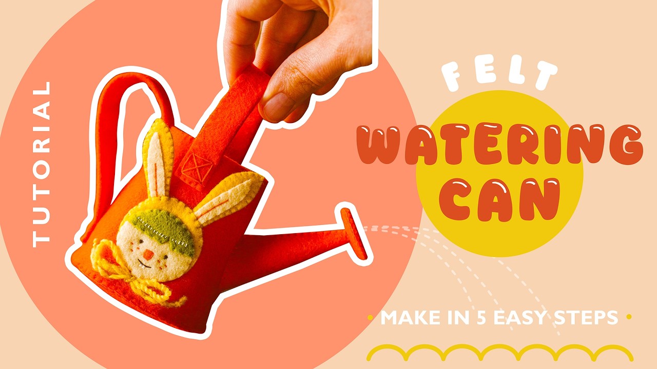 Tactile Creations: Felt Watering Can DIY