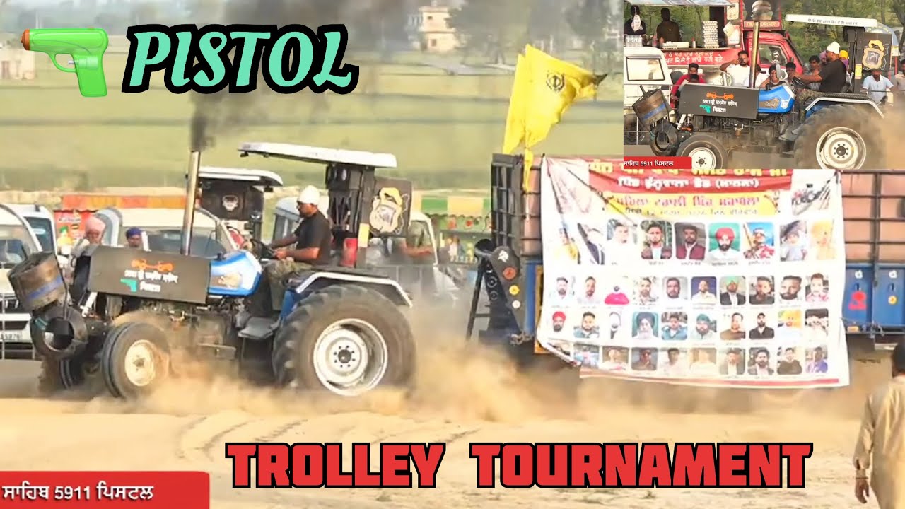 Sri chamkaur sahib wale pistol 🔫 tractor trali khich mukabla live 