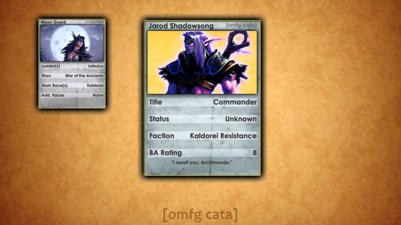 Lore For Noobs - Jarod Shadowsong