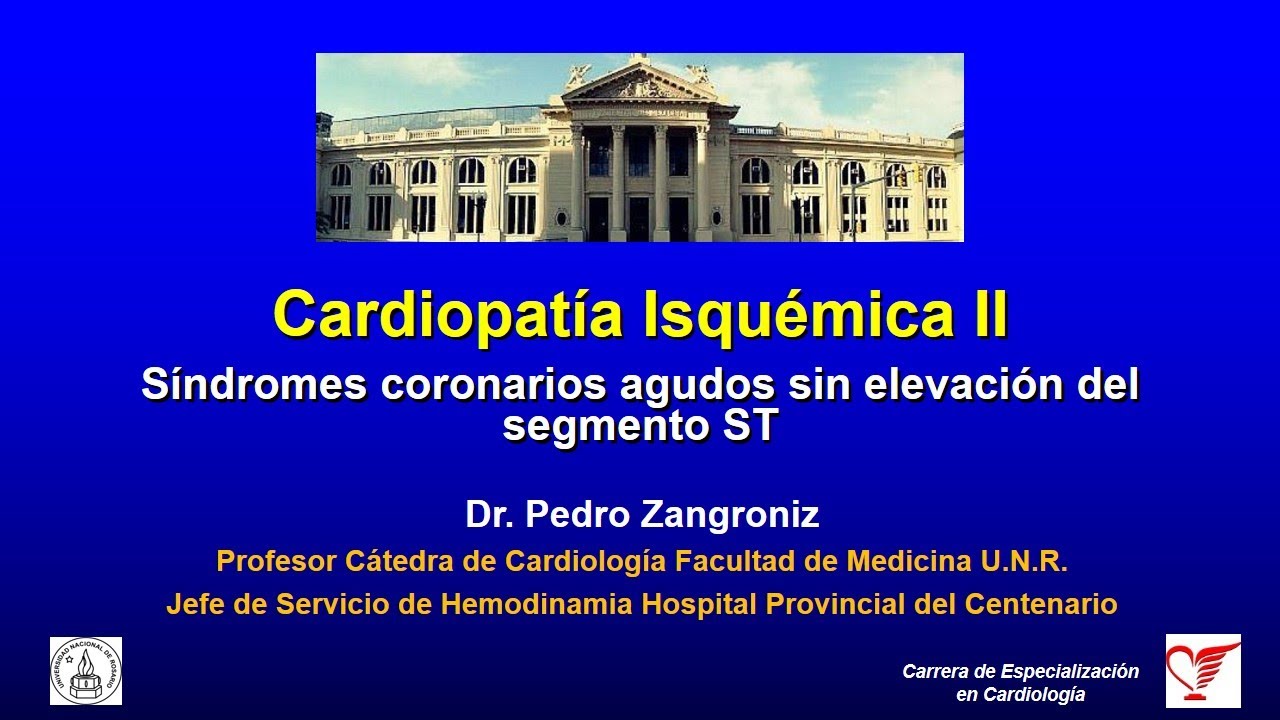 Sindromes Coronarios agudos (parte I)