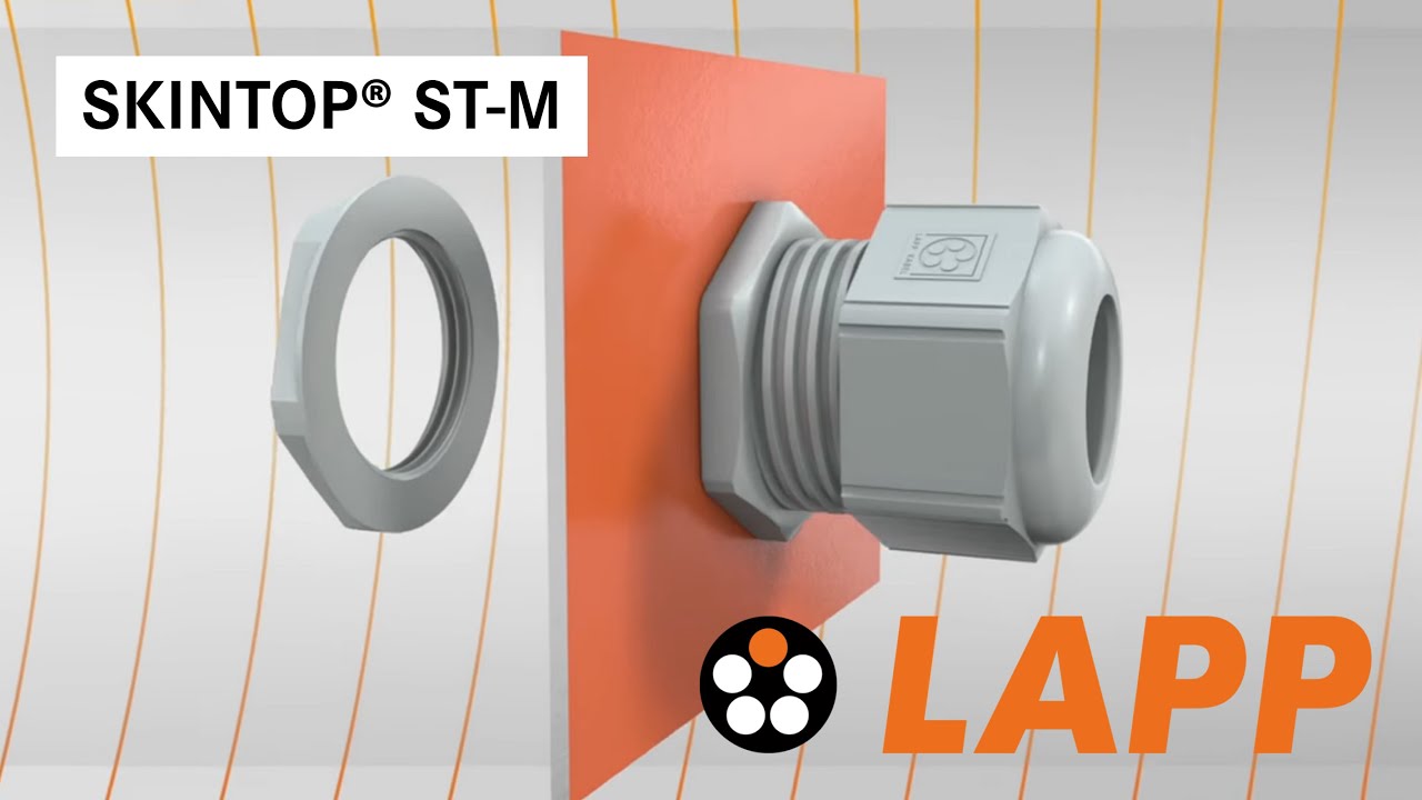 Wasserdichte Kabelverschraubung SKINTOP® ST-M - Produktanimation