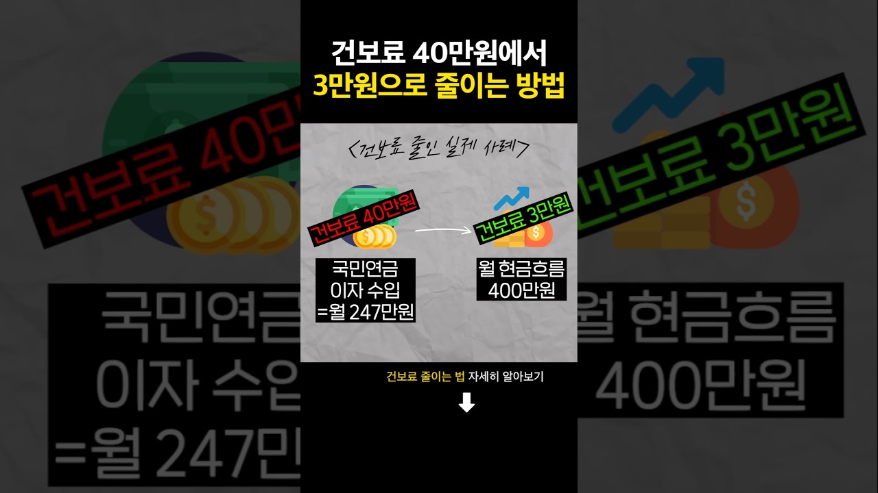 건강보험료 90% 줄이는 가장 확실한 방법