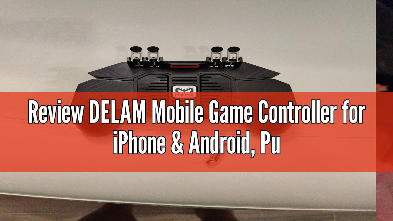 Review DELAM Mobile Game Controller for iPhone & Android, Pubg Mobile Controller with Cooling Fan, P