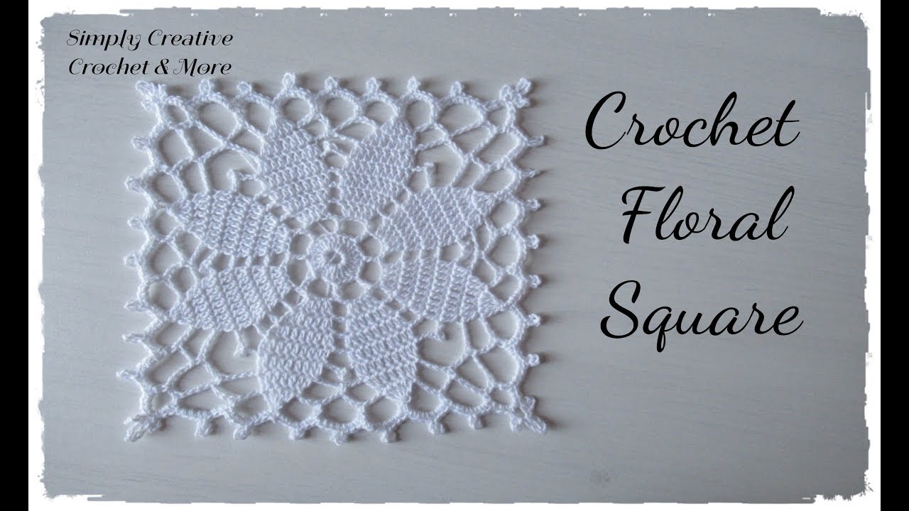Crochet Floral Square | Lace Square