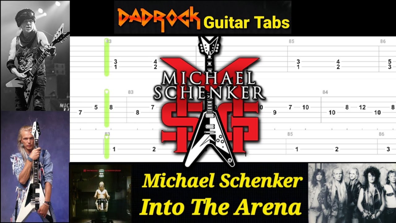Into The Arena - Michael Schenker - Guitar + Bass TABS Lesson