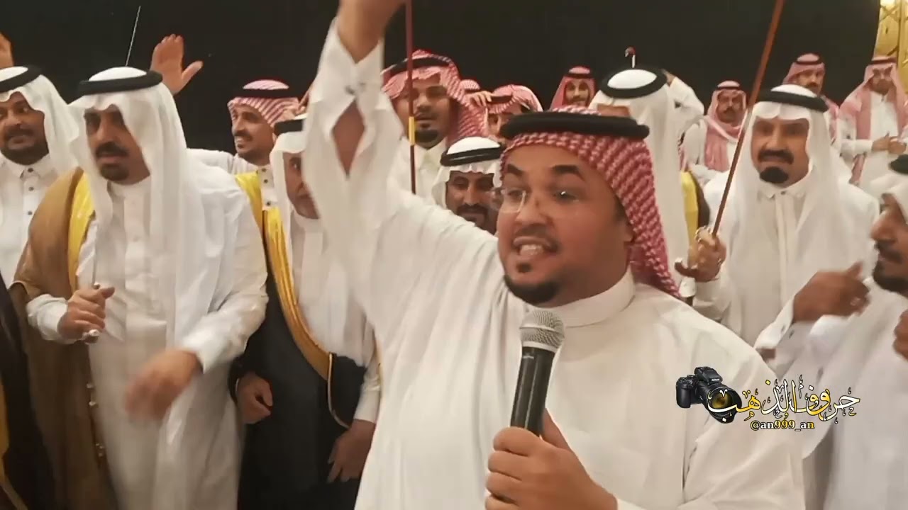 عرضة بني عفيف في حفل زواج عبدالناصر بن منصور بن طوير يتقدمهم شيخ شمل بني عفيف #الشيخ_رحمان_بن_رداد
