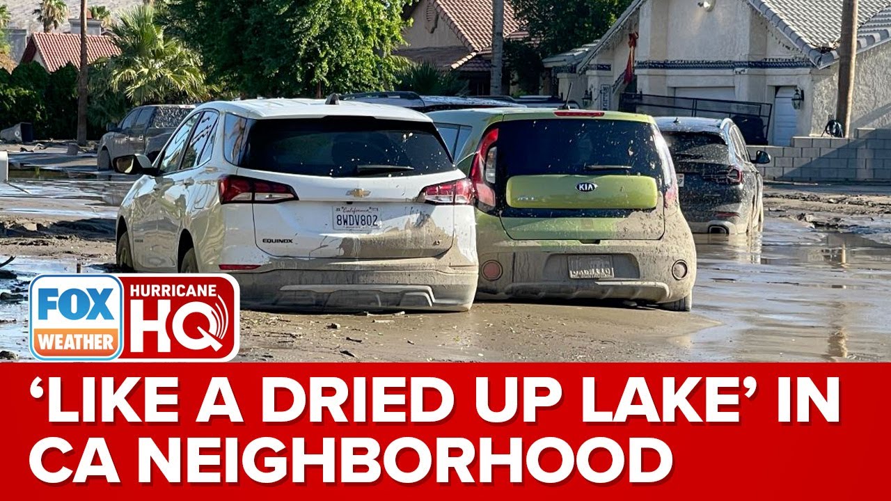'Like A Dried Up Lake': Cathedral City Neighborhood Buried In Mud Following Flooding From Hilary