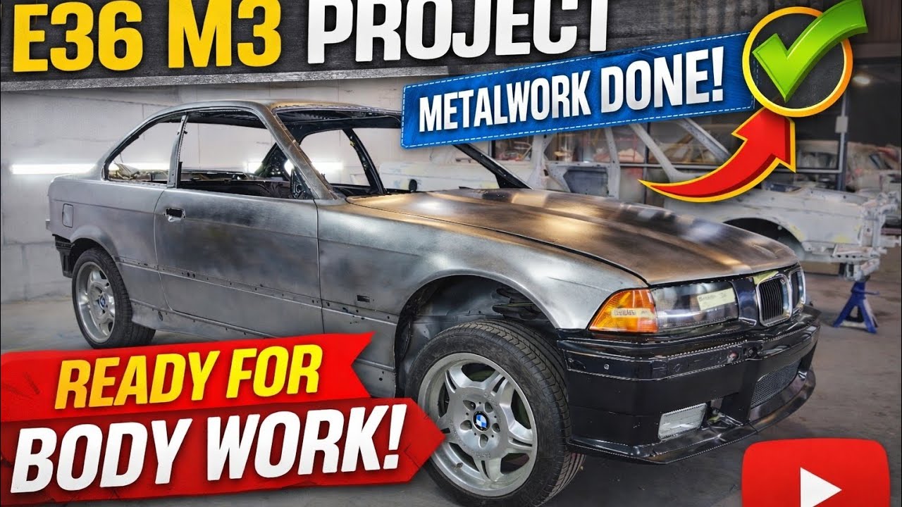 Реставрация BMW E36 M3 – Кузовные работы выполнены полностью, кузов отрегулирован до идеального с...