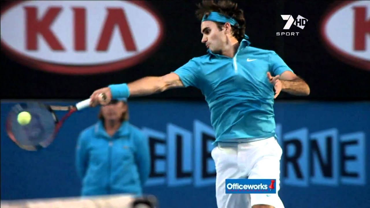 Roger Federer forehand slow motion HD 1080p FullHD