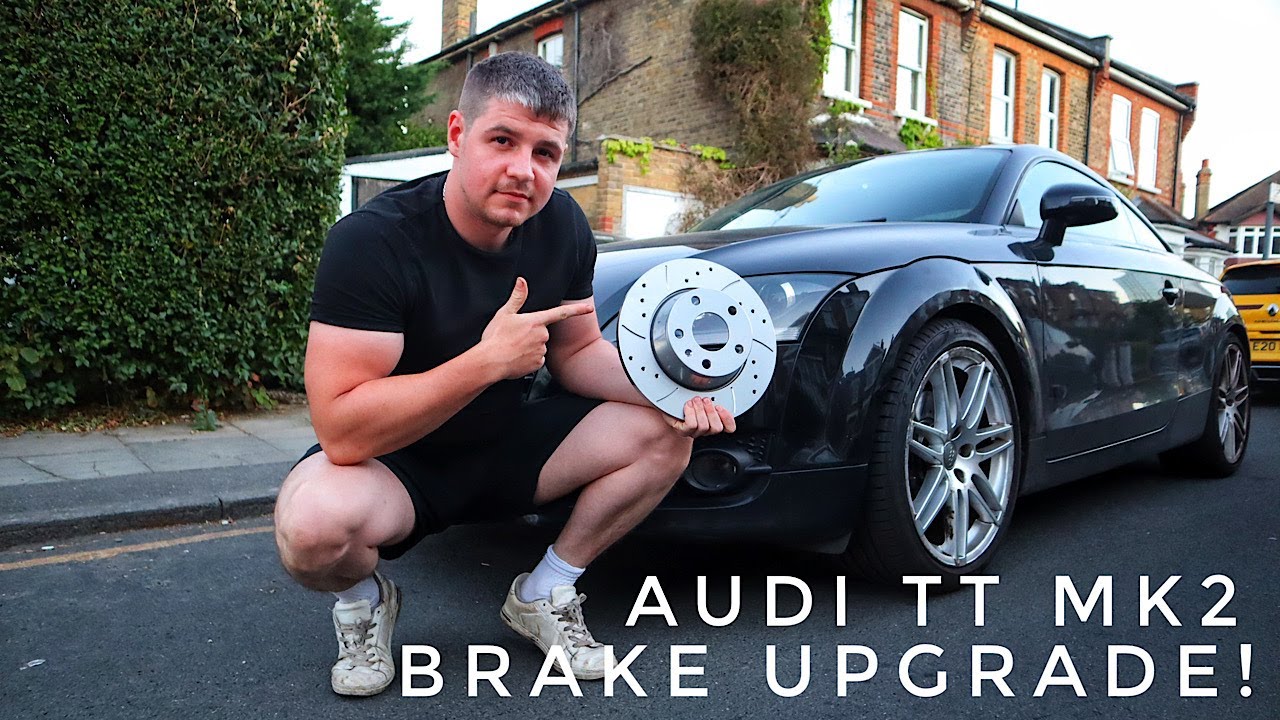 Установка перфорированных и проточенных тормозных дисков на Audi TT MK2 *TFSI FWD*