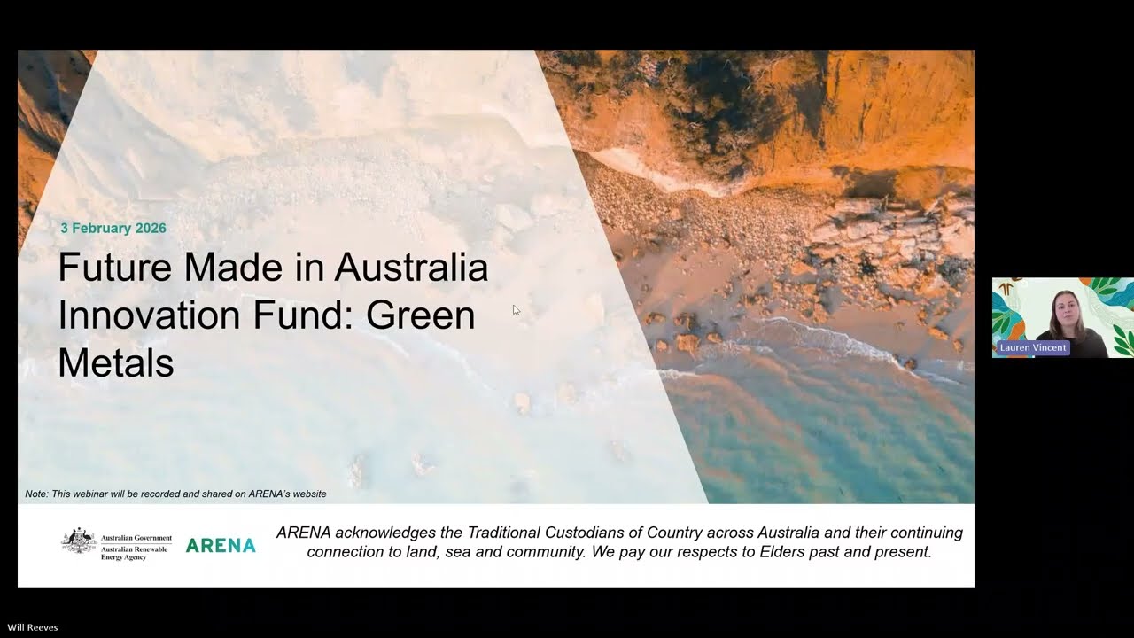 Webinar Series: Future Made in Australia Innovation Fund - Green Metals
