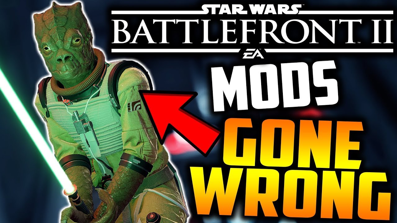Star Wars Battlefront 2 - Mods GONE WRONG (Bossk Edition!)