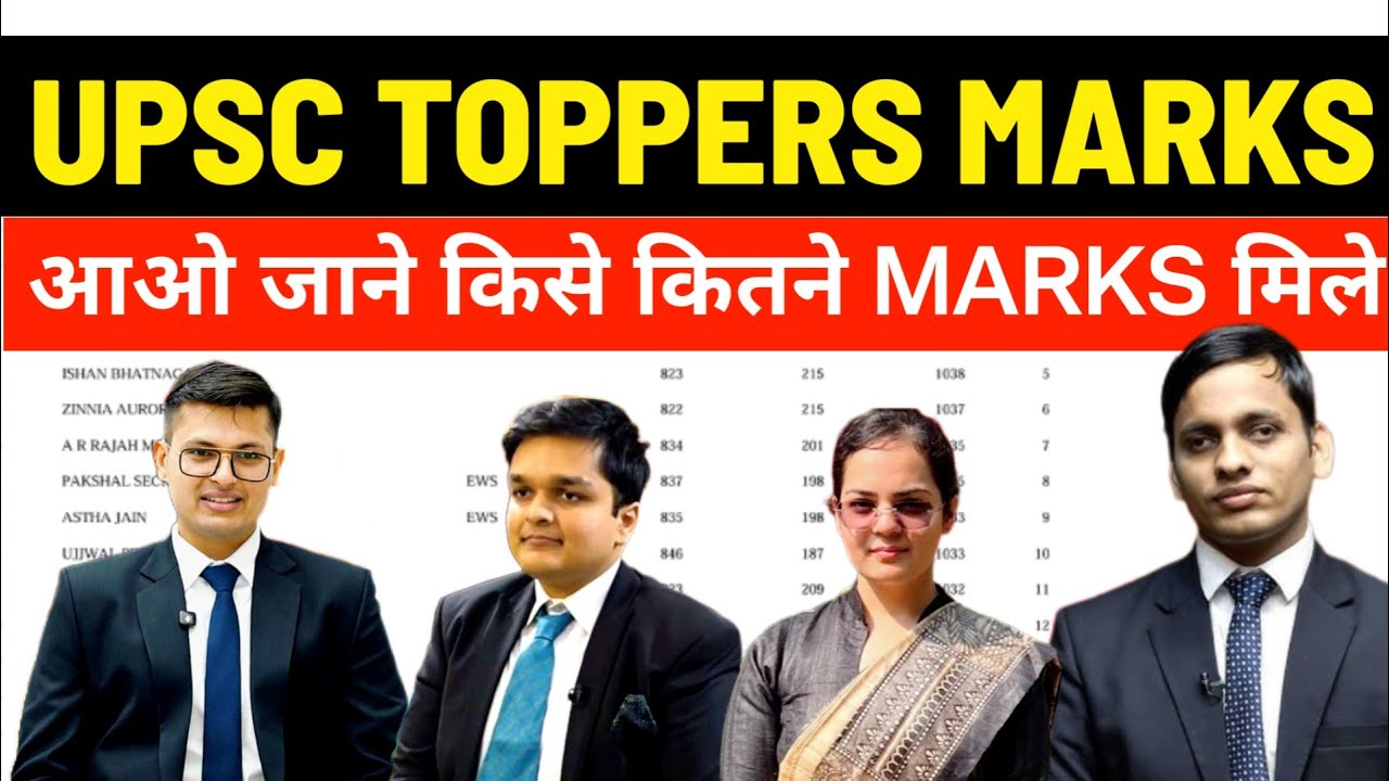 आओ जाने UPSC TOPPERS 2025 के MARKS | UPSC 2025 Marks revealed | Anuj Agnihotri Marksheet
